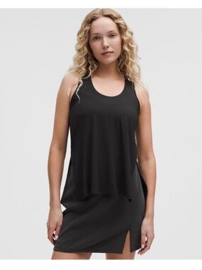 Lululemon Black Tank Top with Side Slit